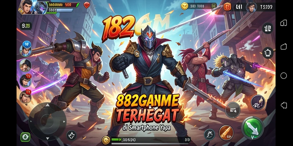 Tampilan gameplay aksi dalam 182GAME yang memukau dan seru.
