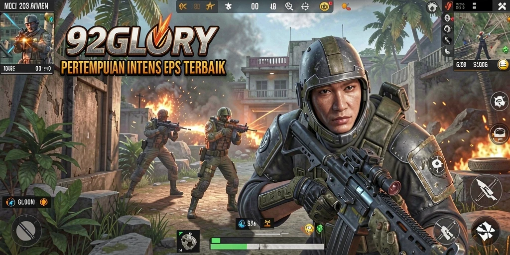 Tangkapan layar menampilkan aksi mendebarkan dalam game FPS.