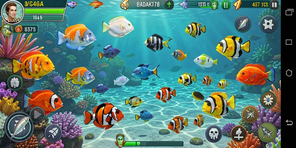 Tampilan gameplay seru dari BADAK178 Tembak Ikan.