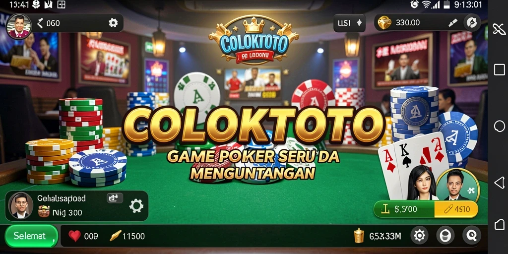 Tampilan menarik dari gameplay COLOKTOTO yang penuh aksi poker.