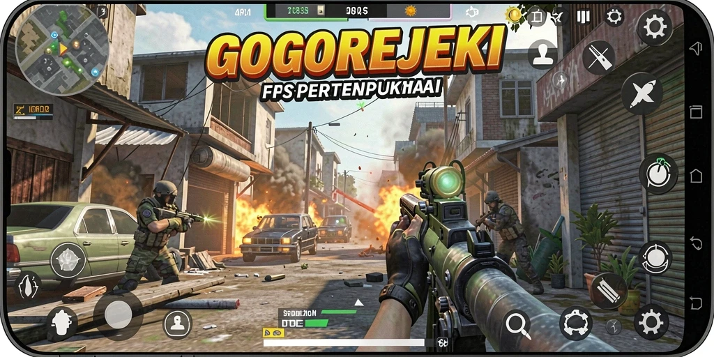 Tampilan mendebarkan dari gameplay GOGOREJEKI yang seru.
