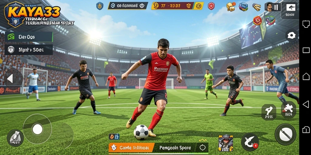 Screenshot KAYA33 menampilkan aksi olahraga seru dan menegangkan.