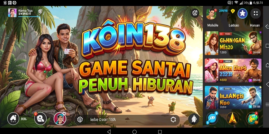 Tampilan gameplay KOIN138 yang seru dan penuh warna.