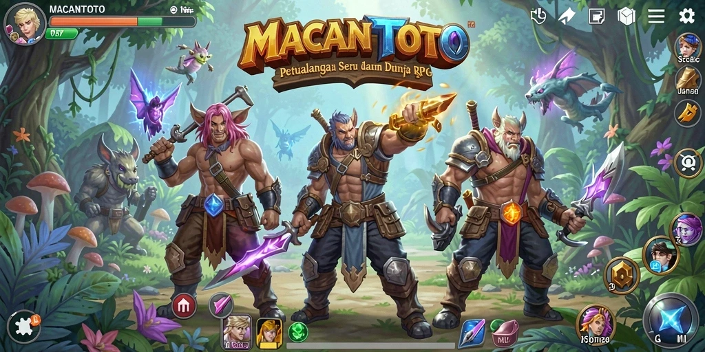 Gameplay seru dalam MACANTOTO yang menampilkan karakter unik dan pertarungan menantang.