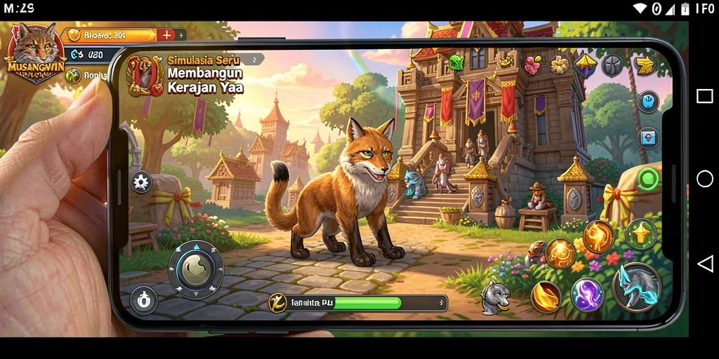 Screenshot MUSANGWIN menampilkan gameplay yang menarik dan interaktif.